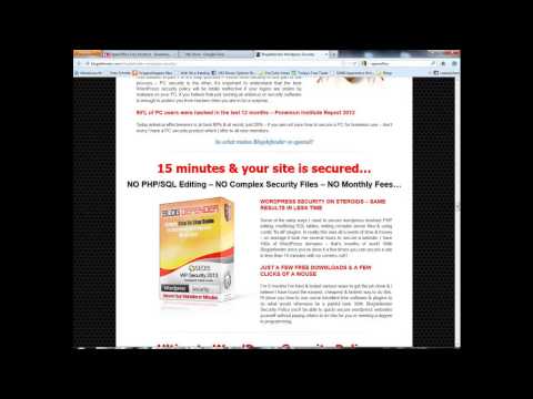 Wordpress Hacker Protection Tutorials